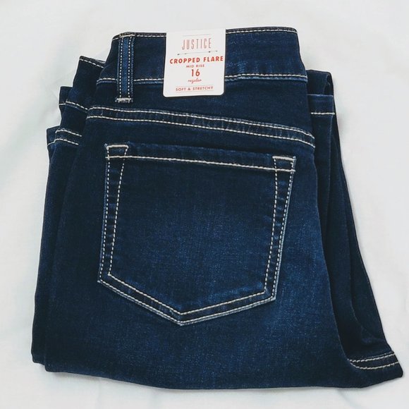 🆕✨HP✨ Justice Flare Mid Rise Jeans, girls 16 - Picture 7 of 9